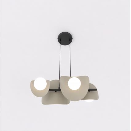 Luster na sajli ELEMENTI 4xG9/8W/230V bež