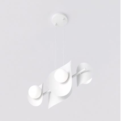 Luster na sajli ELEMENTI 4xG9/8W/230V bijela