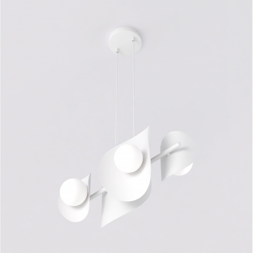 Luster na sajli ELEMENTI 4xG9/8W/230V bijela