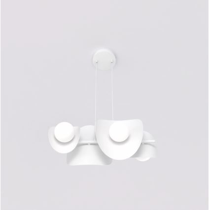 Luster na sajli ELEMENTI 4xG9/8W/230V bijela