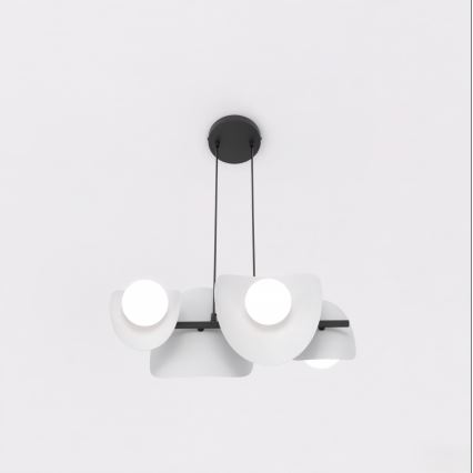 Luster na sajli ELEMENTI 4xG9/8W/230V siva