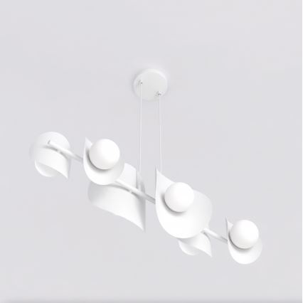 Luster na sajli ELEMENTI 6xG9/8W/230V bijeli