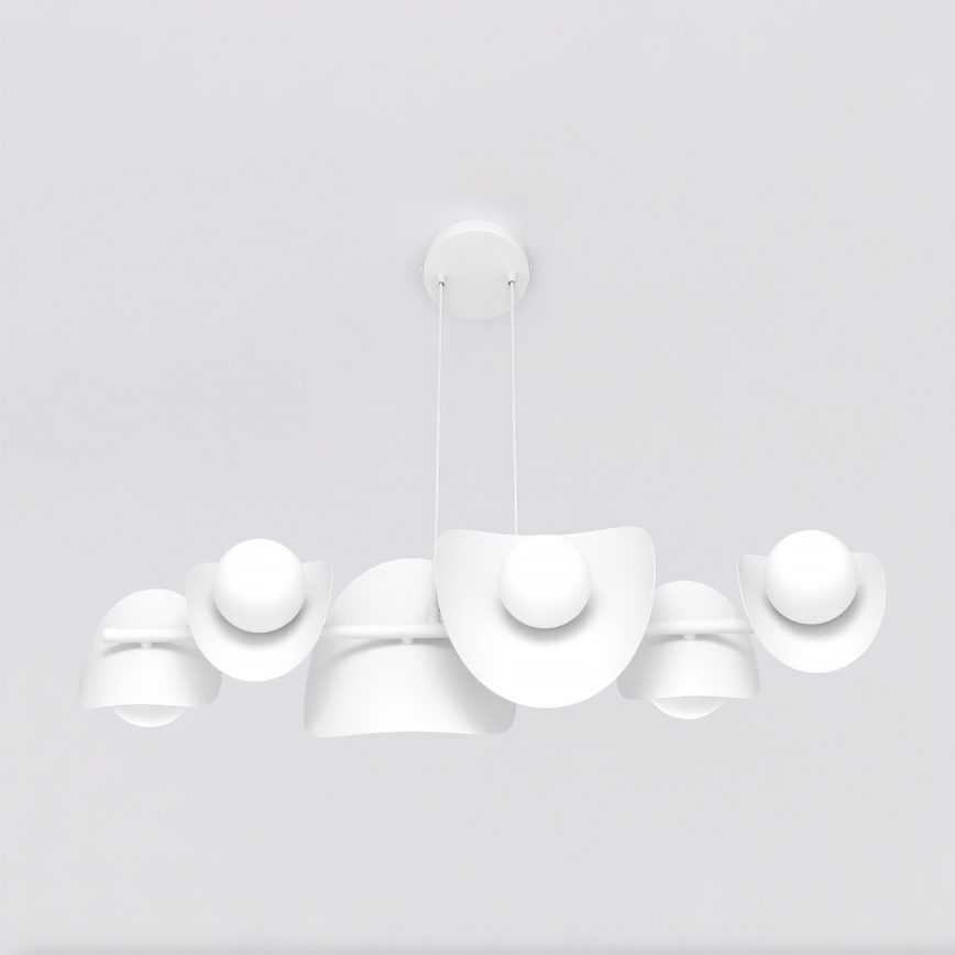 Luster na sajli ELEMENTI 6xG9/8W/230V bijeli