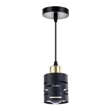 Luster na sajli ELEN 1xE27/35W/230V crna/zlatna