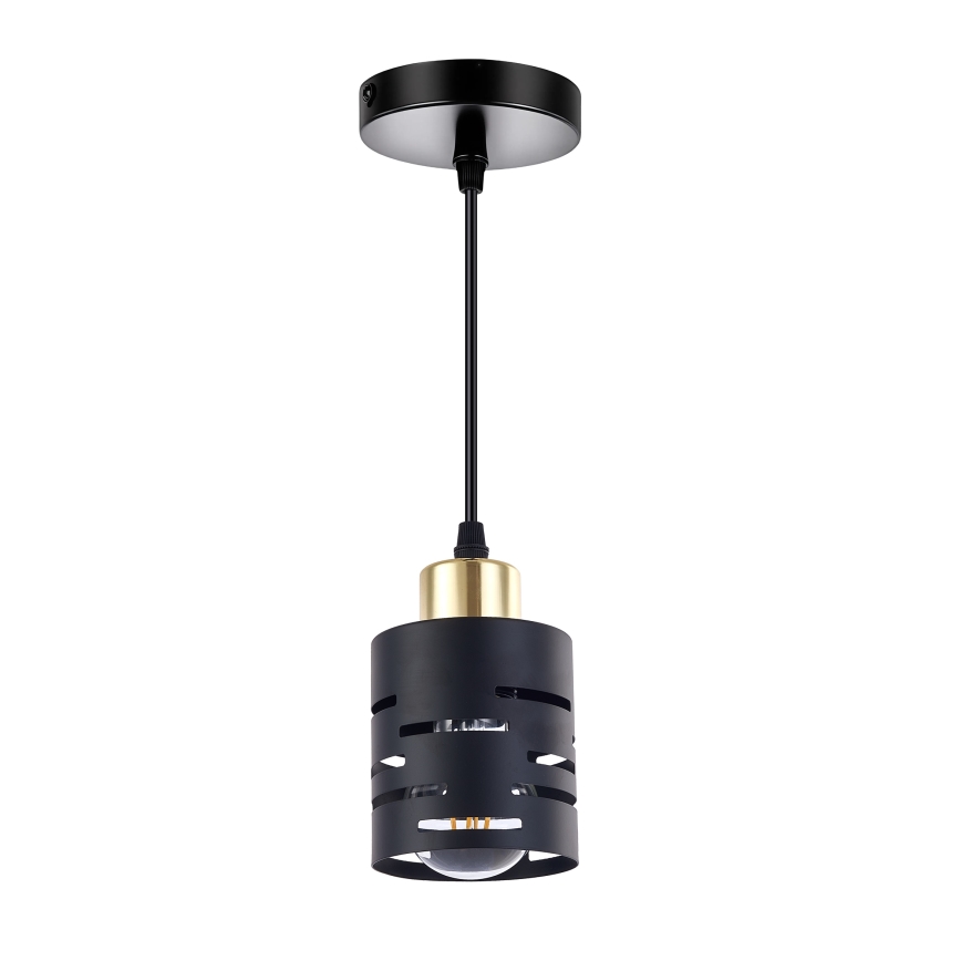 Luster na sajli ELEN 1xE27/35W/230V crna/zlatna