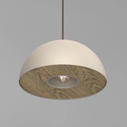 Luster na sajli ELGUND 1xE27/15W/230V pr. 35 cm bež