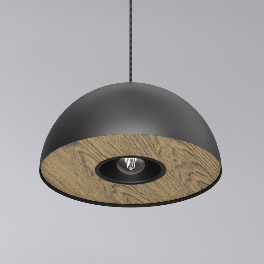 Luster na sajli ELGUND 1xE27/15W/230V pr. 35 cm crna