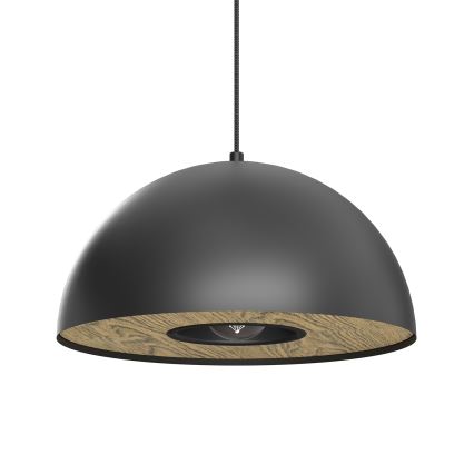 Luster na sajli ELGUND 1xE27/15W/230V pr. 35 cm crna