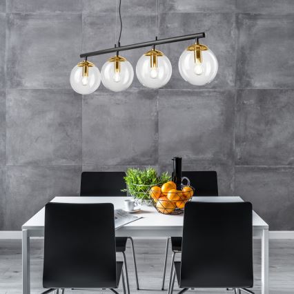 Luster na sajli ELOISE 4xE14/15W/230V