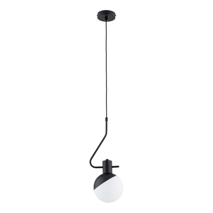 Luster na sajli ENIGMA 1xE14/10W/230V crna/bijela