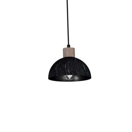 Luster na sajli ERIK 3xE27/60W/230V smeđa/crna