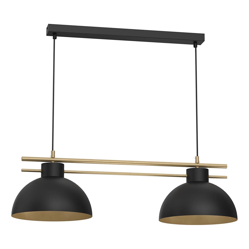 Luster na sajli ESTATE 2xE27/15W/230V crna