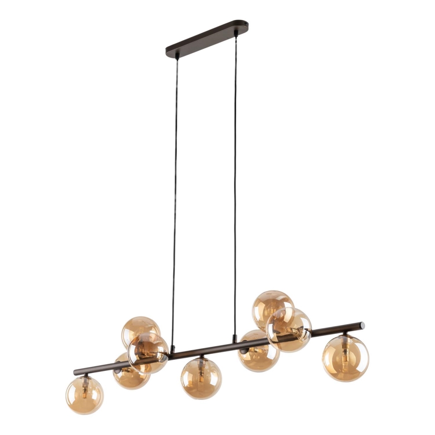 Luster na sajli ESTERA 9xG9/6W/230V smeđa/dimna bež