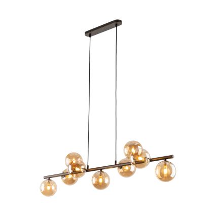 Luster na sajli ESTERA 9xG9/6W/230V smeđa/dimna bež