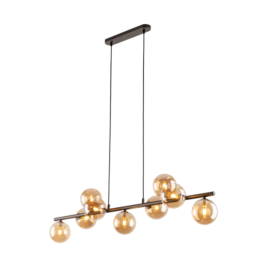 Luster na sajli ESTERA 9xG9/6W/230V smeđa/dimna bež