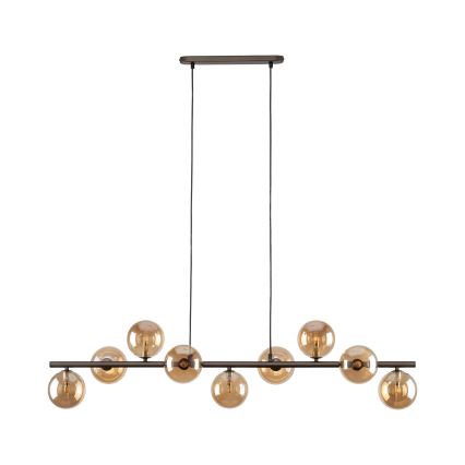 Luster na sajli ESTERA 9xG9/6W/230V smeđa/dimna bež