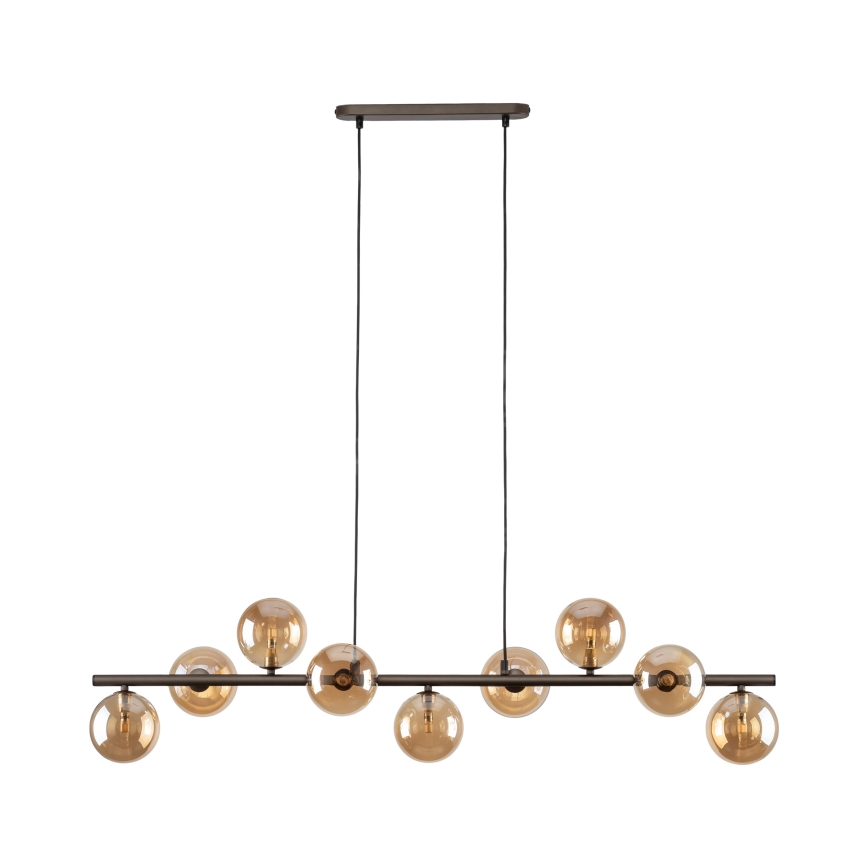 Luster na sajli ESTERA 9xG9/6W/230V smeđa/dimna bež