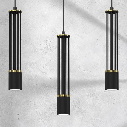 Luster na sajli ESTILO 3xGU10/40W/230V crna
