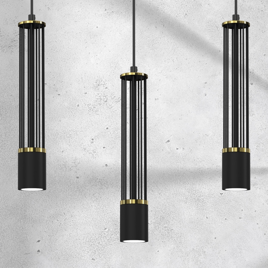 Luster na sajli ESTILO 3xGU10/40W/230V crna