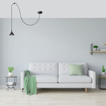 Luster na sajli ETNA 1xGX53/15W/230V crna