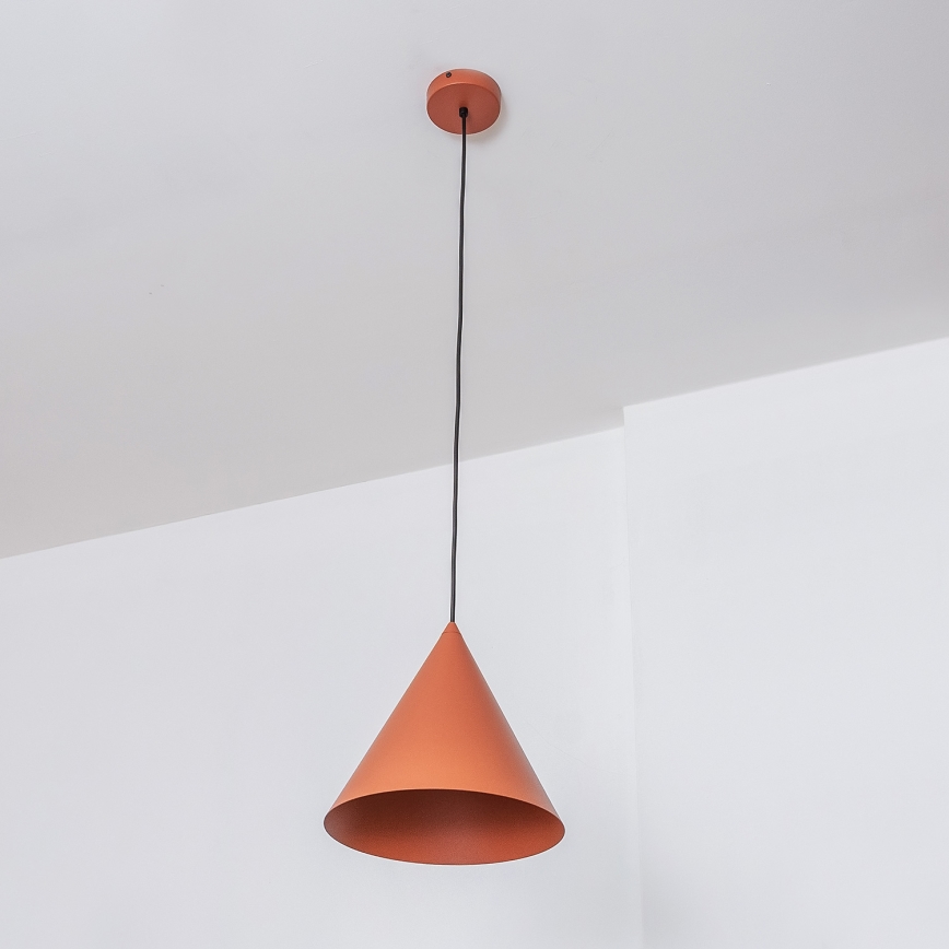 Luster na sajli ETNA II 1xE27/15W/230V, promjer 25 cm, u narančastoj boji