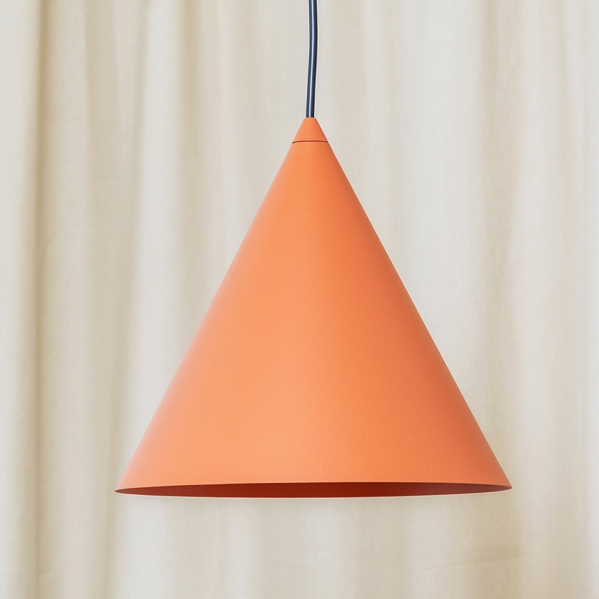 Luster na sajli ETNA II 1xE27/15W/230V, promjer 25 cm, u narančastoj boji