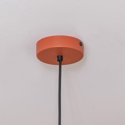 Luster na sajli ETNA II 1xE27/15W/230V, promjer 25 cm, u narančastoj boji