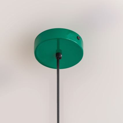 Luster na sajli ETNA II 1xE27/15W/230V, promjer 25 cm, zelene boje