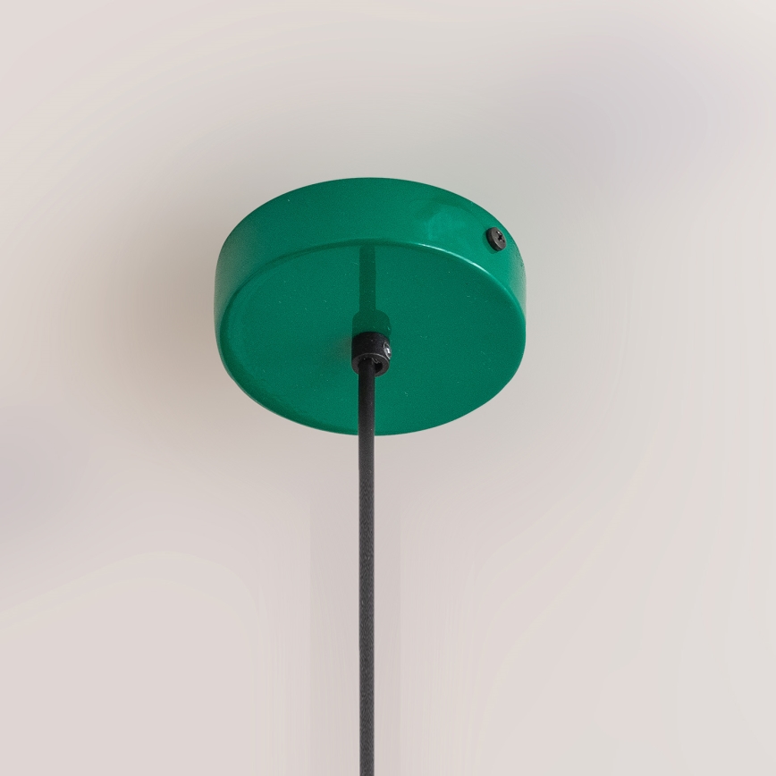 Luster na sajli ETNA II 1xE27/15W/230V, promjer 25 cm, zelene boje