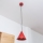 Luster na sajli ETNA II 1xE27/15W/230V Ø 18,5 cm crvena