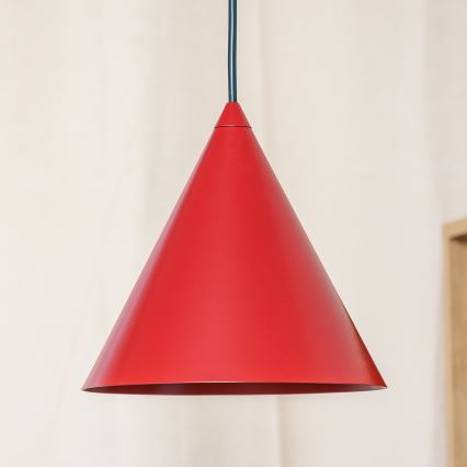 Luster na sajli ETNA II 1xE27/15W/230V Ø 18,5 cm crvena