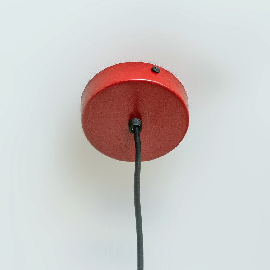 Luster na sajli ETNA II 1xE27/15W/230V Ø 18,5 cm crvena