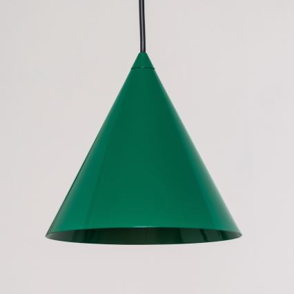 Luster na sajli ETNA II 1xE27/15W/230V Ø 18,5 cm, zelene boje