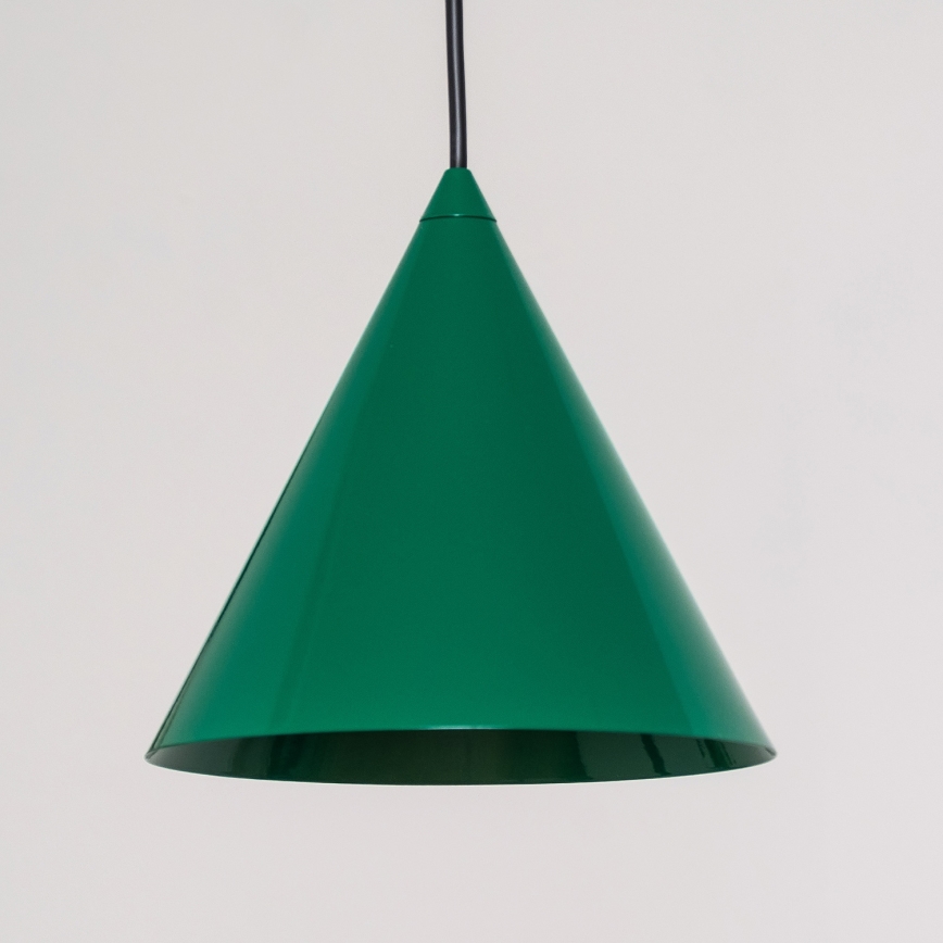 Luster na sajli ETNA II 1xE27/15W/230V Ø 18,5 cm, zelene boje