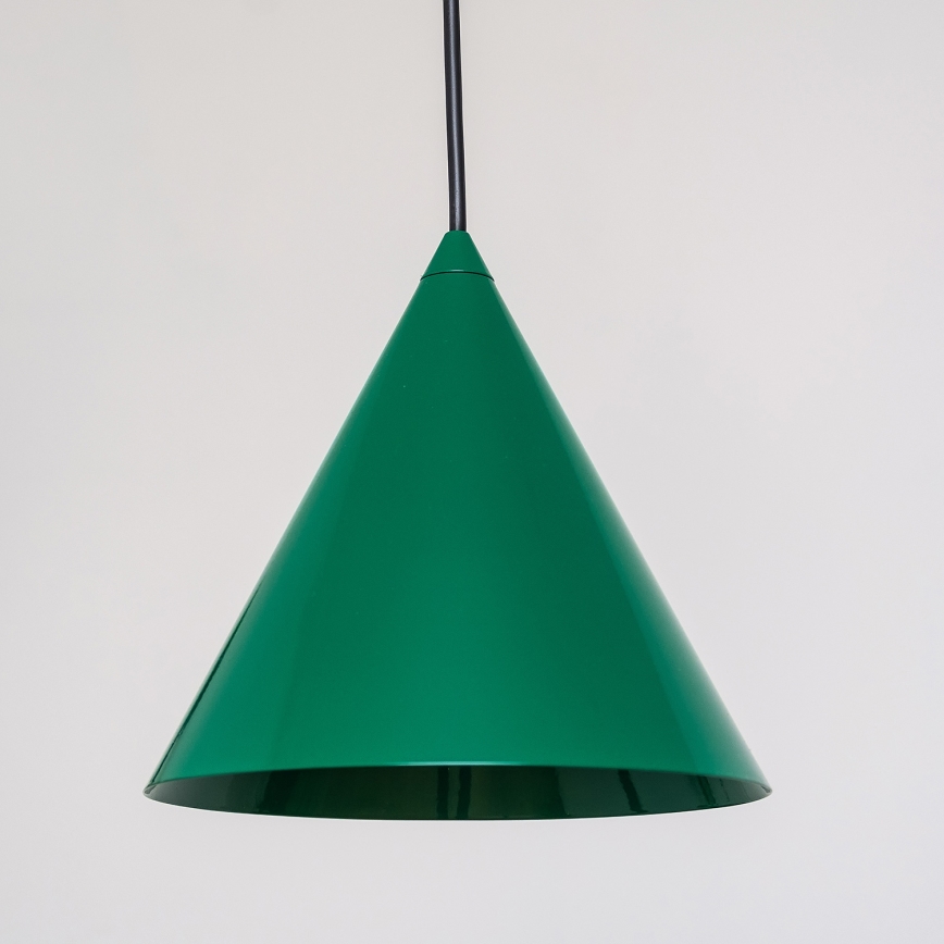 Luster na sajli ETNA II 1xE27/15W/230V Ø 18,5 cm, zelene boje