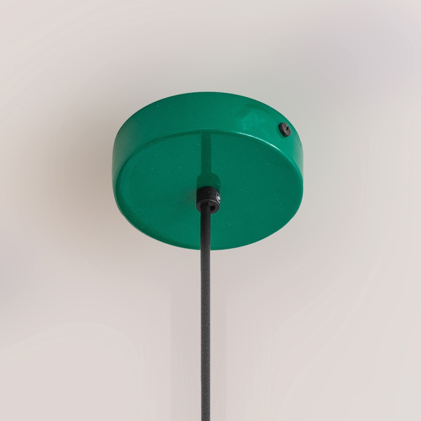 Luster na sajli ETNA II 1xE27/15W/230V Ø 18,5 cm, zelene boje