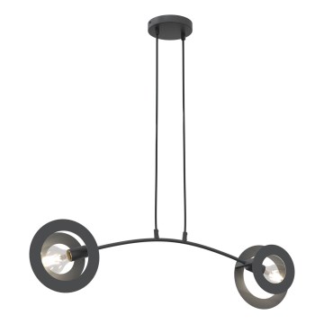 Luster na sajli EUFORIA 2xE27/15W/230V crna