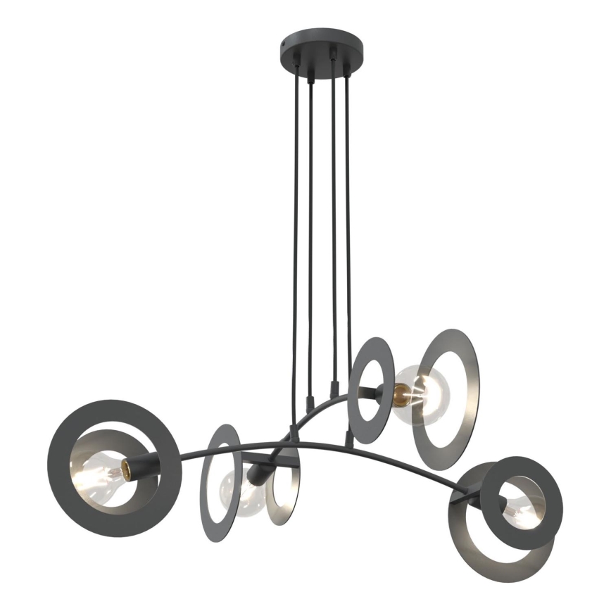 Luster na sajli EUFORIA 4xE27/15W/230V crna