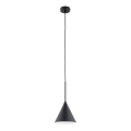 Luster na sajli FABO 1xE27/15W/230V crna