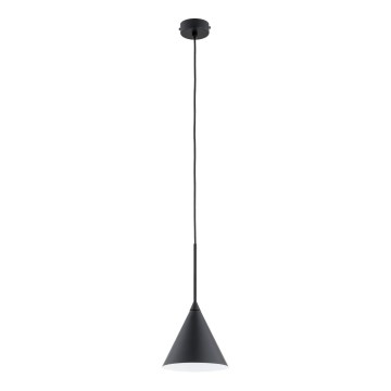 Luster na sajli FABO 1xE27/15W/230V crna