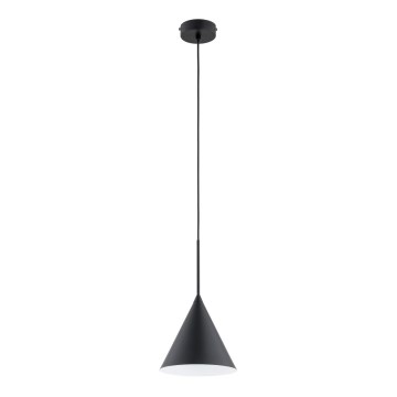 Luster na sajli FABO 1xE27/15W/230V crna