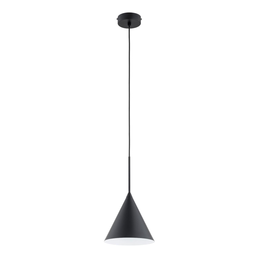 Luster na sajli FABO 1xE27/15W/230V crna