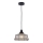Luster na sajli FACTORY 1xE27/11W/230V bež/crna