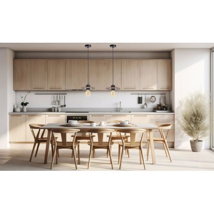 Luster na sajli FALCO 1xE27/60W/230V pr. 20 cm bež