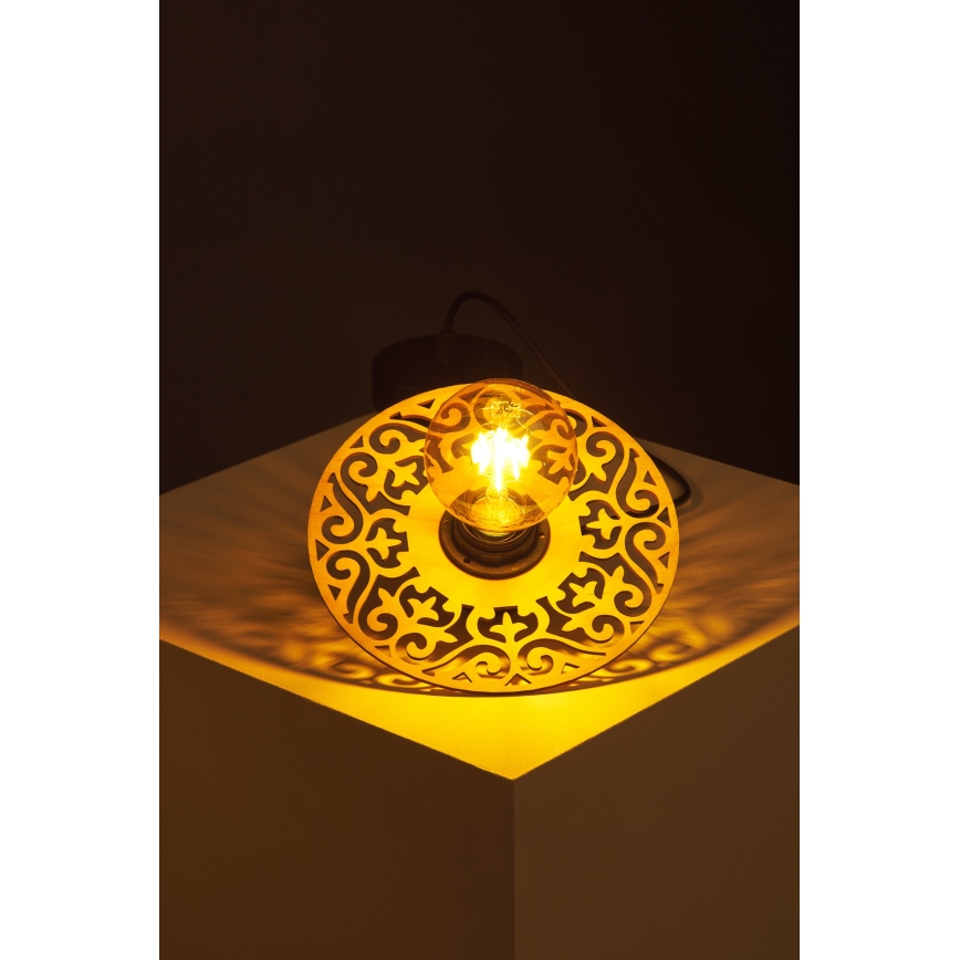 Luster na sajli FALCO 1xE27/60W/230V pr. 20 cm bež