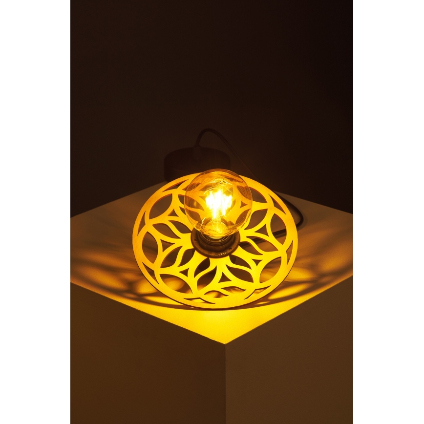 Luster na sajli FALCO 1xE27/60W/230V pr. 20 cm bež