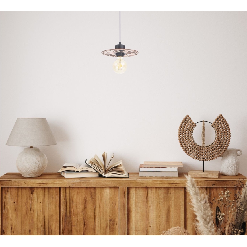 Luster na sajli FALCO 1xE27/60W/230V pr. 20 cm bež