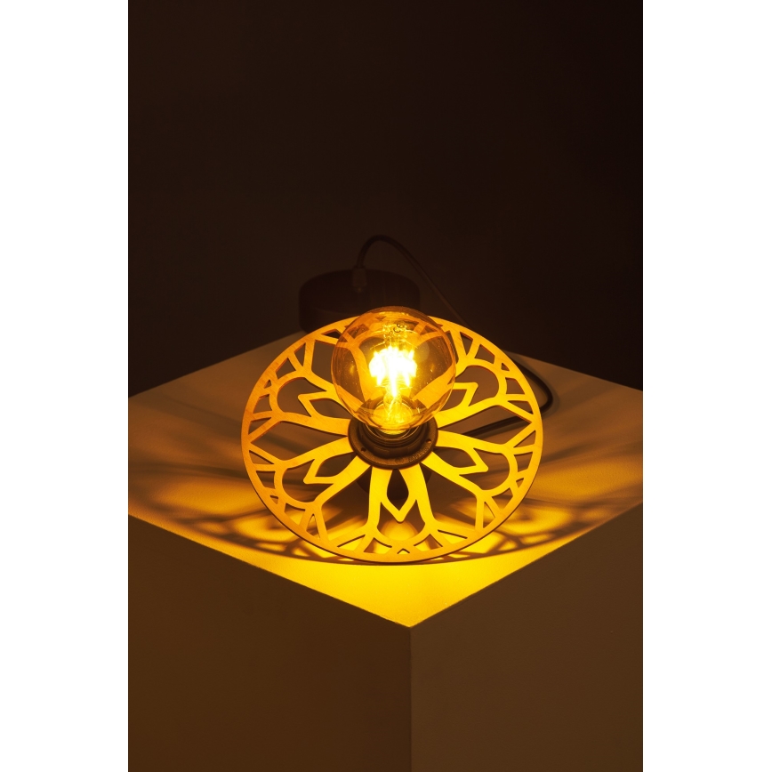 Luster na sajli FALCO 1xE27/60W/230V pr. 20 cm bež