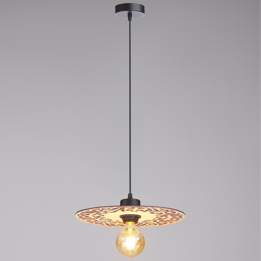 Luster na sajli FALCO 1xE27/60W/230V pr. 30 cm bež
