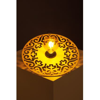 Luster na sajli FALCO 1xE27/60W/230V pr. 30 cm bež